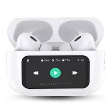 Airpods with Touch Screen A9 Pro High Quality Sound & ENC Noise Reduction