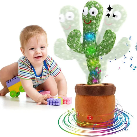 Dancing Shaking Cactus Toy with Recording and Singing of Songs