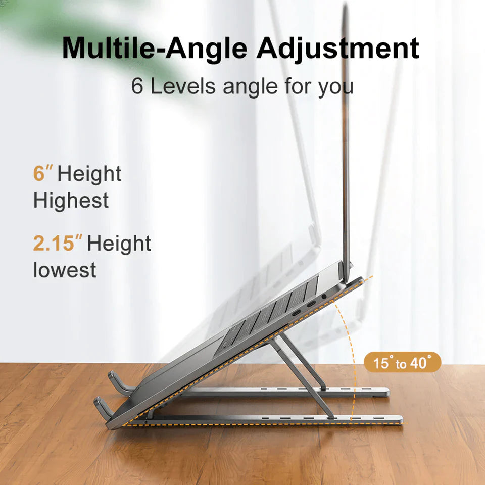 Laptop & Tablet Stand Non-slip ABS Adjustable Foldable Holder