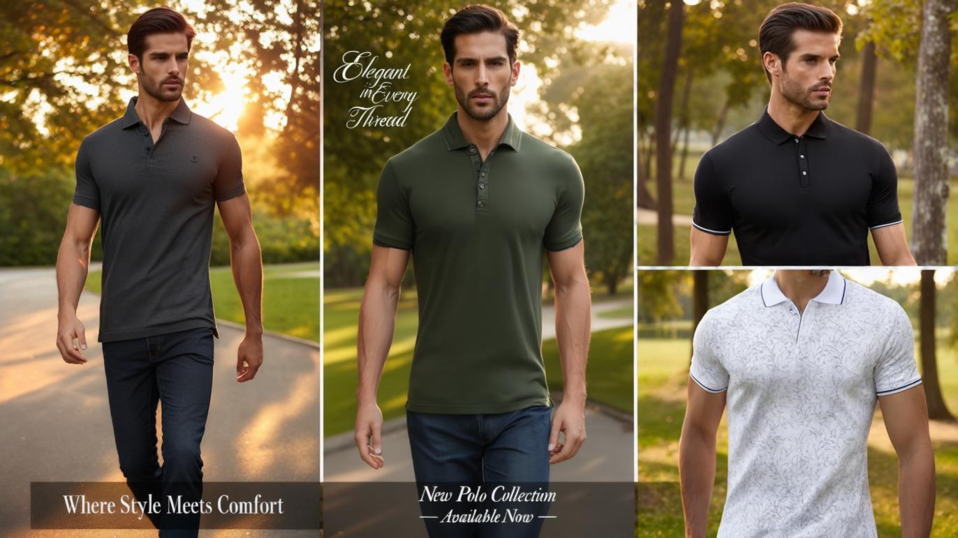 Men's Casual Fashion Breathable Polo Shirt Comfortable Embroidered Top for Business And Leisure