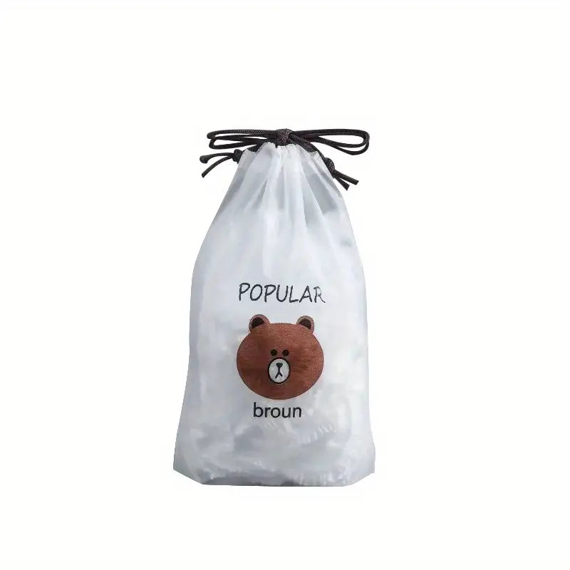 100pcs Disposable Plastic Wrap Covers, Elastic &amp; Tight, Food-Grade Fresh-Keeping, Dust &amp; Insect-Proof, Kitchen Accessories - Disposable Food Wrap