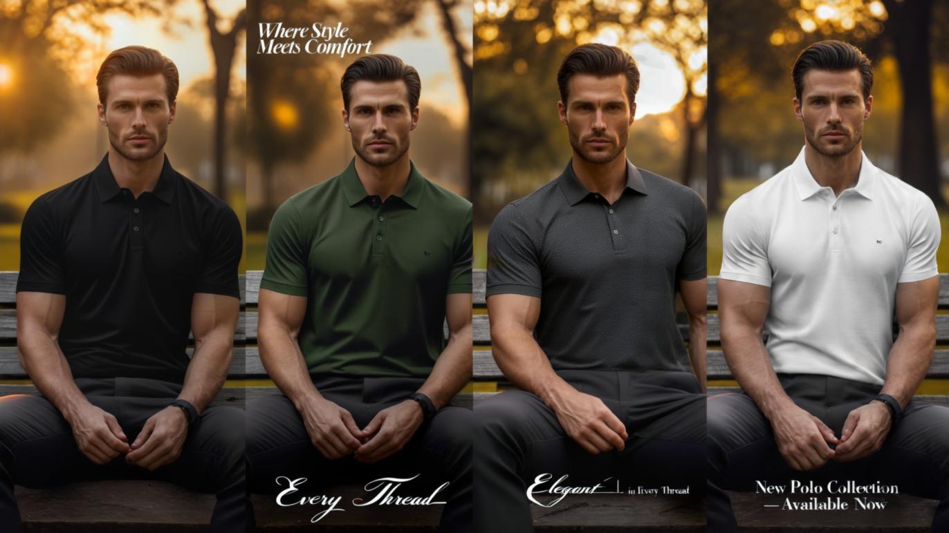 Men's Casual Fashion Breathable Polo Shirt Comfortable Embroidered Top for Business And Leisure