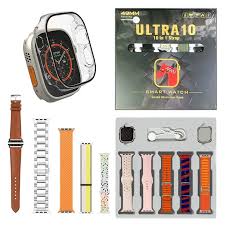 Buy Ultra 10 Smart Watch 10 in 1 Straps Edition | Health & Fitness Tracker in Pakistan