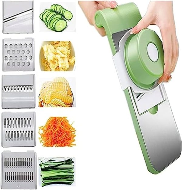 Safe Kitchen Chopper, Grater & Shredder for Potato, Carrot, Garlic (Random Colors)